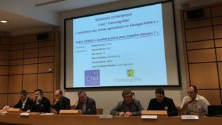 Le 13 novembre 2019, le Cniel et FranceAgriMer ont organisé leur séminaire économique autour de l’installation des jeunes agriculteurs en élevage laitier. © A. Gambarini Le 13 novembre 2019, le Cniel et FranceAgriMer ont organisé leur séminaire économique autour de l’installation des jeunes agriculteurs en élevage laitier. © A. Gambarini